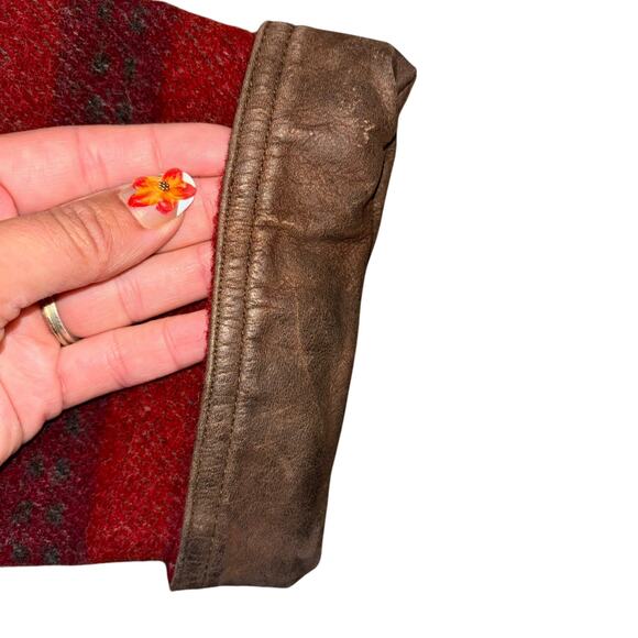 Vintage 90’s Wool Blanket Barn Eddie Bauer Jacket Women’s S Cottage Prairie Art - Picture 6 of 12